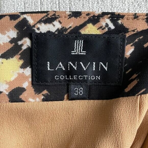 LANVIN Collection Abstract Print A-Line Skirt (38) - Picture 3 of 7